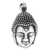 Hpolw Mens stainless steel jewelry pendants Thai style Buddha Sakyamuni Buddha pendant