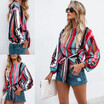 Fashion Women Ladies Summer Long Sleeve Loose T-Shirt Casual Blouse Shirt Tops