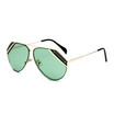 SHAUNA Fashion Double Colors Lens Women Pilot Sunglasses Popular Men Clear Green Lens Goggle Glasses UV400