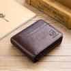 BULLCAPTAIN 2018 New Arrival Mens Wallet Cowhide Coin Purse Designer Brand Wallet clutch leather wallet man wallets&purses