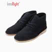 INTERIGHT Mens Desert Gentleman Fashion Casual Suede Leather Tube British Martin Boots Brown 41