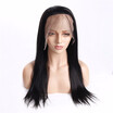 HCDIVA Brazilian Remy Silky Straight 360 Lace Frontal Wig Pre Plucked With Baby Hair 150 Density Lace Front Human Hair Wigs
