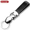 ESCASE Car Keychain Chain Ring Mens&Womens Pendant Creative Gift Metal Leather Keychain Jaguar Exclusive Porsche Bentley Chevrolet Universal GM ES-KRi9 Black Leopard