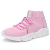 Hot selling china footwear socks shoes for gril women stock shoes white pink black 35-40