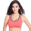 Snow flying sports bra vest style fitness running without steel ring bra gathered bra X7804 orange red XL