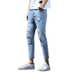 Damaizhang Brand Designer Straight Jeans Engliand Style Mens Cargo Pants Fashion Male Trousers Mens Clothing