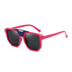 SHAUNA Double Colors Frame Fashion Women Square Sunglasses Retro Men Glasses UV400