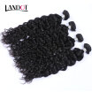 9A Indian Virgin Hair Water Wave 100 Human Hair Weave 4 Bundles Wet And Wavy Curly Natural Black Color Indian Remy Hair Extension