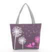 Womens Canvas Bag Dandelion Print Shopping Bag
