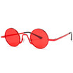 SHAUNA Fashion Women Small Super Round Sunglasses Retro Men Clear Red Lens Glasses UV400
