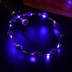 Wedding Xmas Party Women Girls LED Light Up Flower Headband Hair Wreath Garland