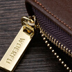 Mens PU Leather Bussiness Long Purse ID Card Photo Holder Zipper Wallet