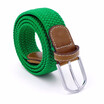 Women Youth Fashion Casual Pin Buckle Colourful Elastic Canvas Belt