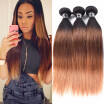 Amazing Star Malaysian Ombre Straight Hair 3 Bundles Human Hair Extensions Malaysian Straight Hair Can Be Dyed&Bleached T1B30