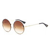 SHAUNA Little Bee Decoration Popular Women Round Gradient Sunglasses UV400