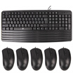 Spirit snake MK220 Gaming Mouse Keyboard Set Wired USB Interface Backlit Glowing Keyboard Set Metal Panel With Phone Stand Black