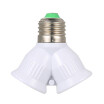 E27 Male To 2 Female Y Shape LED Light Bulb Base Adapter Splitter Lamp Holder Socket