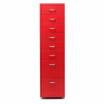 IKayaa Metal Drawer Filing Cabinet Detachable Mobile Steel File Cabinets W 8 Drawers 4 Casters