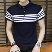 DaMaiZhang Brand Clothing New Men Polo Shirt Business Casual Stripe male Fashion shirt Short Sleeve Breathable Tshirt High Quality