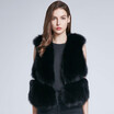 real natural Fox fur vest authentic womens jacket winter fur coat fluffy thermal leather 2018 new shelves discount