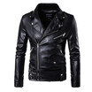 New Mens Slim Leather Jacket Mens Large Size Casual Motorcycle Jacket Black Spring Coat Jacket Retro Style Casual Jacket New Mens Slim Leather Jacket Mens Large Size Casual Motorcycle Jacket Black Spring Coat Jacket Retro Style Casual Jacket