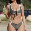 MisShow Green Sexy Beach Bikini Two Piece Swimwear