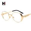 SHAUNA Vintage Punk Style Women Oval Sunglasses Spring Decoration Fashion Men Goggle Glasses UV400