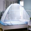 Jiuzhou deer mosquito net home textile yurt zipper bottomed mosquito net free installation folding wire nets Yinglunge blue 12 m bed