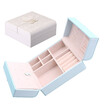 Youjialiangpin portable cosmetic bag jewelry storage box earrings earrings jewelry box elegant blue 151565CM