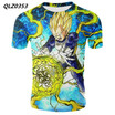 S-XXXXL New Mens Fashion Short-Sleeve T-Shirt Dragon Ball Anime Print T-Shirt Casual Slim Sport T-Shirt Mens Tights