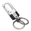 Jinda Japan keychain male creative key ring stainless steel double ring female birthday gift A278