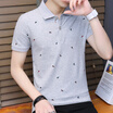 Damaizhang Brand Designer Men Polo Shirt Summer Printed Cotton Polos Slim Fit Man t-shirt Mens Clothing