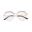 SHAUNA Double Colors Oversize Women Square Metal Glasses Frame Fashion Ladies Clear Yellow Lens Sunglasses