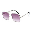 SHAUNA Spring Hinge Fashion Women Square Sunglasses Retro Men Blue Pink Gradient Glasses UV400