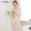 Urban Beauty Warm Underwear Foundation Simple Slim Lace Collar Seamless Warm Set Women Bottoming Women 2W8308 Hami Yellow Free