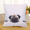Cntomlv Hot Selling Wearing Hat Pug Home Decorative Sofa Cushion Throw Pillow Case Cotton Linen Square Pillows cushion cover