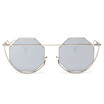 SHAUNA Unique Venetian Pearl Nose Pads Women Square Sunglasses Fashion Hexagon Candy Color Men Yellow Tint Lens Shades UV400