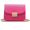 DEER LOVE Messenger bag fashionable fashion shoulder Messenger chain mini square bag LE11632 rose red
