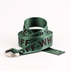 Women Fashion And Leisure Alphabetic printing Double ring buckle Canvas belt