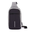 Canvas USB chest bag mens outdoor diagonal cross bag Montmartre shoulder bag