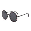 SHAUNA Luxury Crystal Decoration Women Round Sunglasses Oversize Ladies Rimless Shades UV400