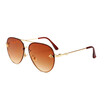 SHAUNA Fashion Little Bee Decoration Women Pilot Sunglasses Vintage Men Rimless Gradient Lens Glasses UV400