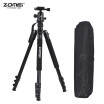 ZOMEI Q555 63inch Lightweight Aluminum Alloy Travel Portable Camera Tripod with Ball Head Quick Release Plate Carry Bag for Ca