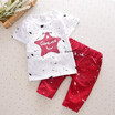1 2 3 4 Year Boys Clothes Cotton Casual Kids Outfits Star Shirts Stripe Pants 2pcs Baby Children Clothing Set