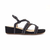 Ladies Wedges Gladiator Comfy Open-Toe Strappy Golden Black Bohemia Roman Sandals Shoes