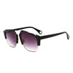 SHAUNA Newest Half Frame Women Square Sunglasses Brand Designer Oversize Men Clear Lens Glasses Frame UV400