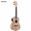 ammoon 24" Deadwood£¨Rare Material£©Ukulele with LED EQ Cowry Shell Brims OX Bone Saddle 4 Strings Instrument Gift Present