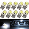 10pcs car width lamp silicone light bulb T10 w5w license plate light