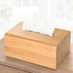 Jinlongxing glosen simple creative bamboo tissue box home living room bathroom tray office coffee table desktop paper box large rectangular bamboo color