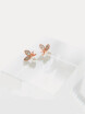 ONICE 925 Sterling Silver Eearing with Cultured Pearl&Butterfly accented with Zircon WQE021
